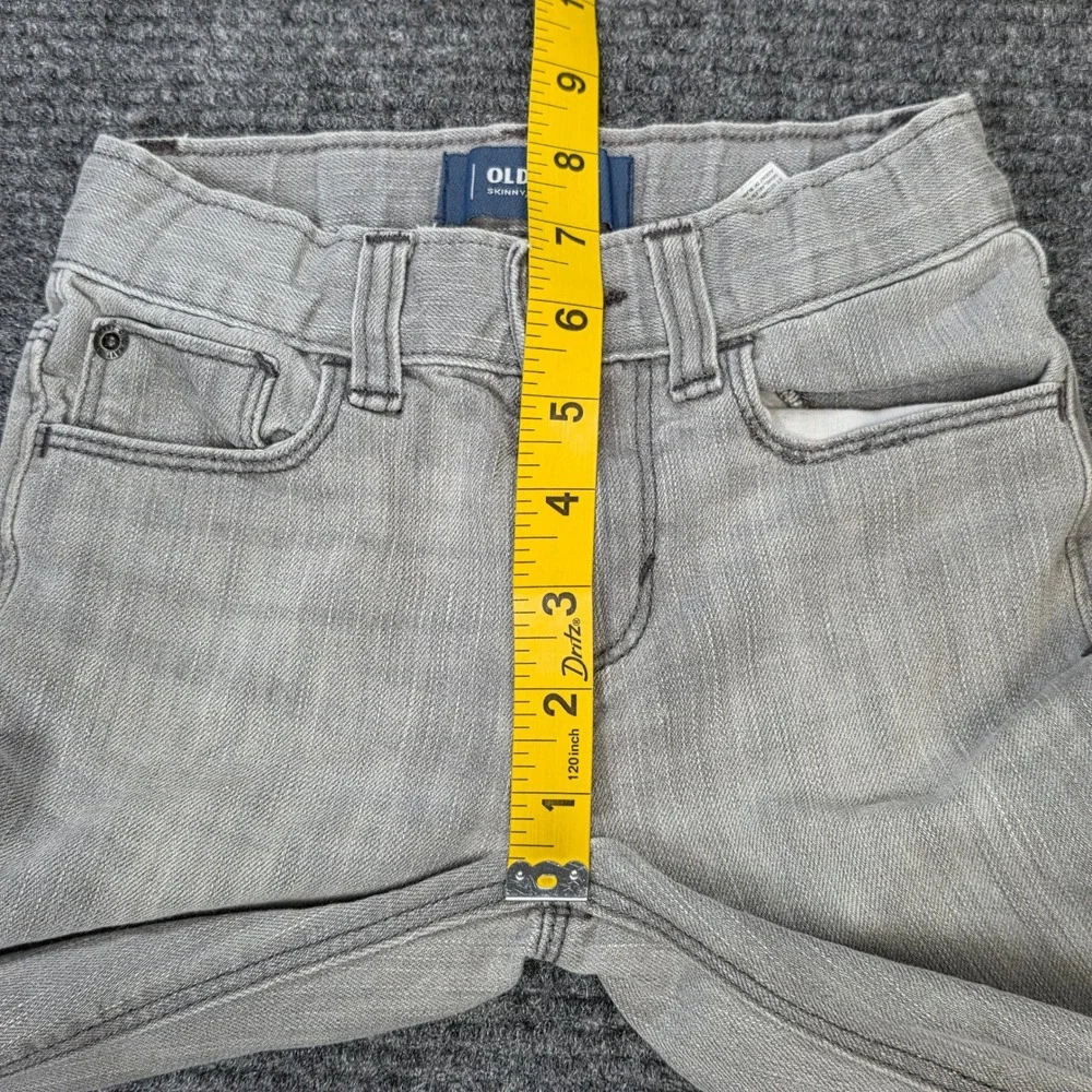 Old‎ Navy Skinny Jeans Adjustable Waist Boy's Size 4T Gray Light Wash
